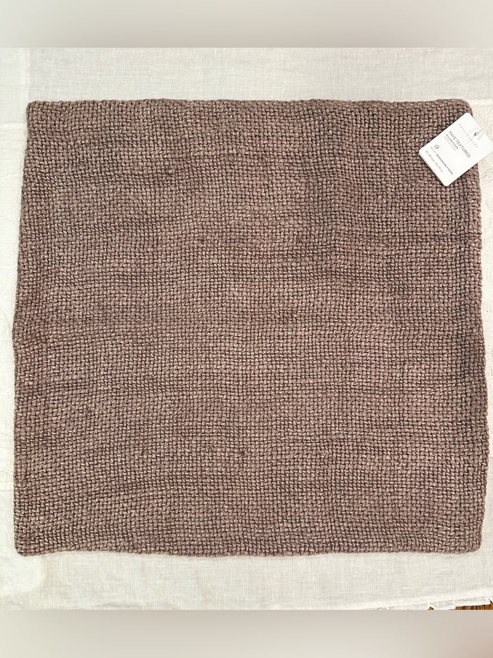 Pottery Barn Faye Linen Textured Pillow Cover - NWT